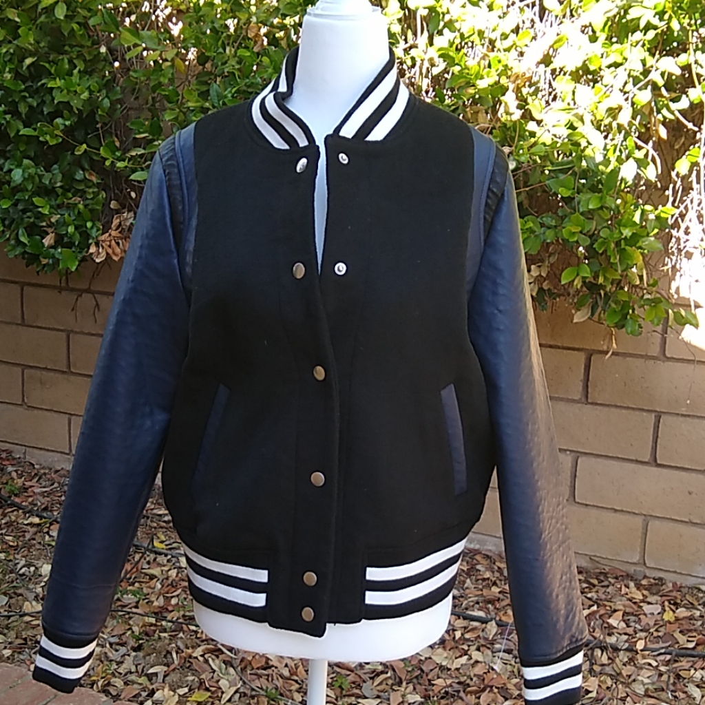 Vigoss Black And Blue Varsity Jacket